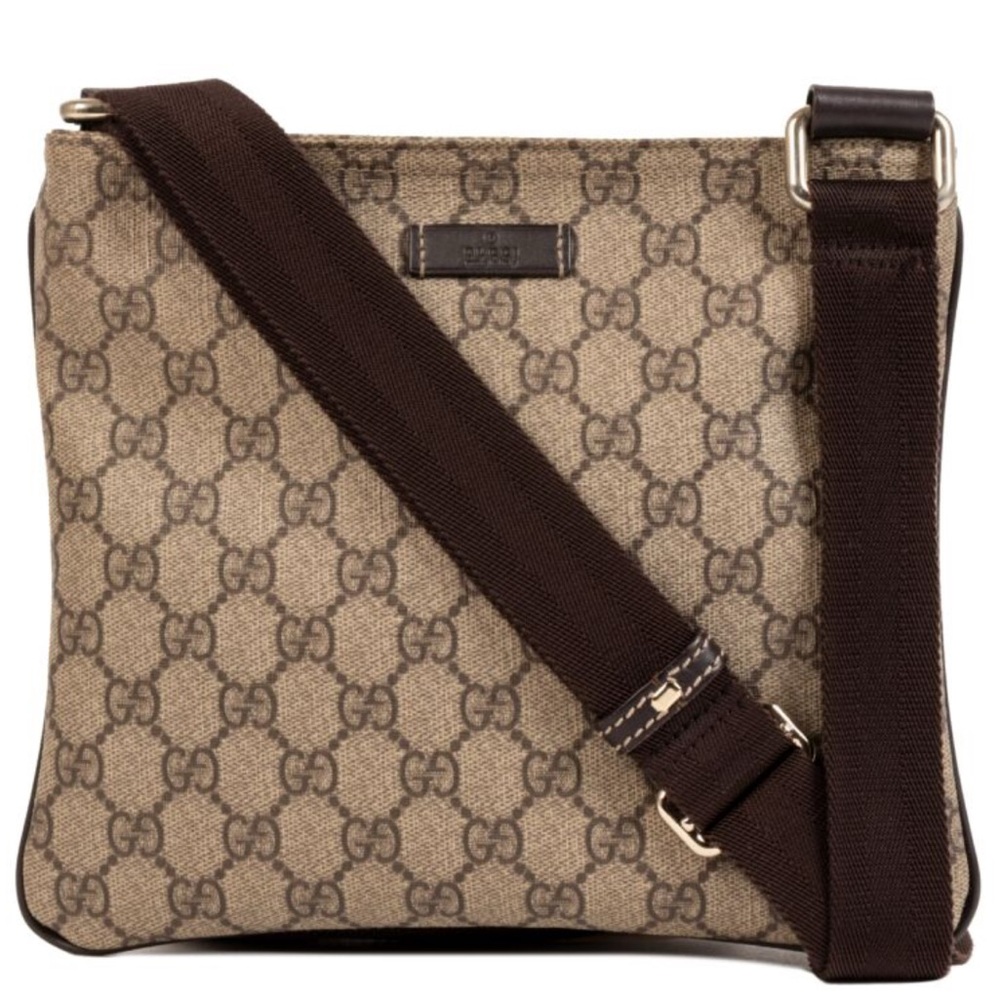 Gucci Brown Crossbody Bag with Iconic GG Monogram w/ Matching wallet!!!